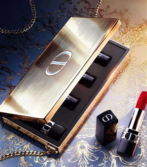 dior lipstick gold clutch|Dior clutch lipstick set 2024.